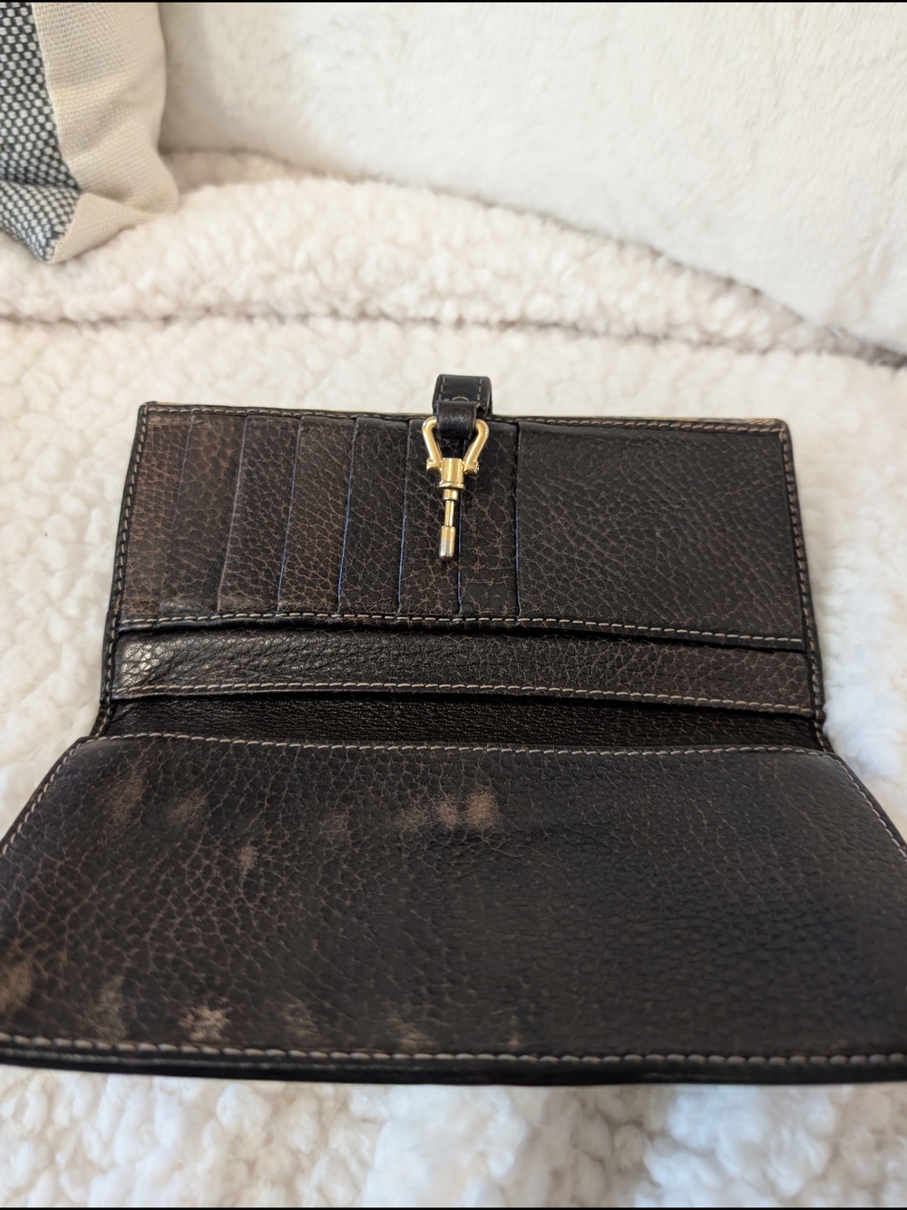 Gucci Brown GG Canvas Continental Wallet with Horsebit Detail - Picture 7 of 9